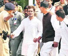 AICC general secretary Rahul Gandhi in Mumbai on Friday.
