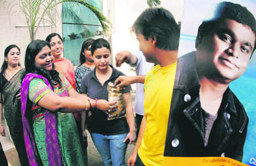 Rahman's sister Fathima and students celebrate the music maestroâ€™s Grammy win in Chennai recently