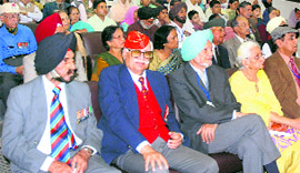 Delegates at the convention-cum-reunion of the War Decorated India in Chandigarh on Saturday. 