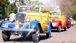 The Chandigarh Vintage Car Club celebrated the spring season with a rally, The Basant Drive, on Saturday morning