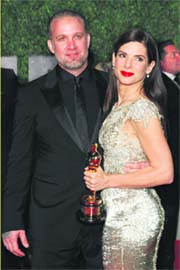 Sandra Bullock with her husband Jesse James