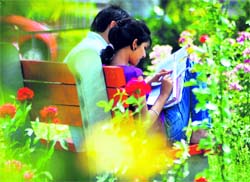 Fresh air, colourful blooms and a little romance — but who has the time to admire all this when exams are round the corner.