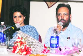 Actor Gul Panag with filmmaker Manmohan Singh