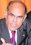 RBI Governor D Subbarao