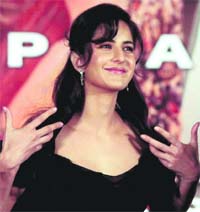 Bollywood actor Katrina Kaif during a press conference of her new movie Rajneeti in Mumbai.