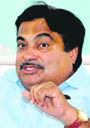 BJP president Nitin Gadkari at The Tribune office at Chandigarh
