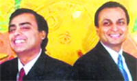 Mukesh Ambani and Anil Ambani