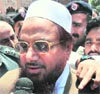 A file photo of Hafiz Saeed