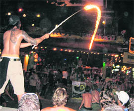 The world’s biggest party happens every month on the full moon night at Koh Phangan’s Haad Rin beach, Thailand