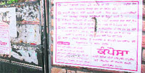 Posters opposing Operation Greenhunt