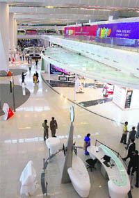 The newly constructed Terminal 3 at IGIA in New Delhi.