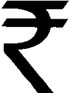 Symbol for the Indian Rupee