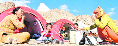 Relief camps have come up across Leh.