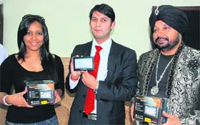 Rohan Verma with Meghna Naidu and Shamsher Mehndi at the recent launch of Mapmyindia