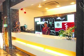 The entrance of Chandigarh Ashok, the coffee shop — Photo: S Chandan