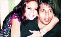 Veena Malik with Mohammad Asif 