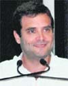Rahul Gandhi addressing students at an Akola college