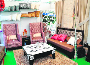 Rubina Chadha’s home decor stall