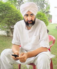 Manpreet Singh Badal in a pensive mood at his residence in Badal village near Bathinda after his expulsion on Wednesday.