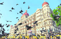 The Taj Palace hotel in Mumbai which was struck by terrorists on November 26, 2008.
