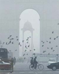 CHILL FACTOR: Delhi remained under a spell of shivering cold on Monday with low temperature and icy winds making life difficult for the residents