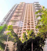 A file photo of the 31-storey Adarsh Housing Society building complex located at Colaba in Mumbai.