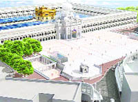 NEW DESIGN: This is what the Golden Temple Entrance Plaza will look like. 
