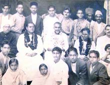 This undated picture shows Netaji Subhas Chandra Bose with other freedom fighters during his visit to Amritsar.