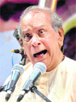 Legendary vocalist Pandit Bhimsen Joshi passed away after a prolonged illness at a Pune hospital