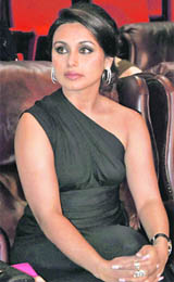 Bollywood actor Rani Mukharjee at an event in Gurgaon.
