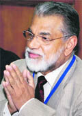 K Radhakrishnan, ISRO chief, in New Delhi on Saturday