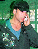 Akshay Kumar was spotted at the Chandigarh airport on Saturday