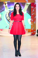 Bollywood actor Preity Zinta at the launch of the new reality TV show in Mumbai on Tuesday. PTI