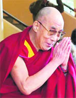 The Dalai Lama in Dharamsala on Thursday.