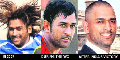 HAIR WE GO: The changing hairstyles of MS Dhoni