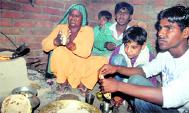 The only woman in a family of six, Bala is unable to find brides for two of her four sons.