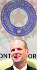 Gary Kirsten in Mumbai on Tuesday.