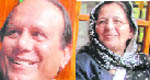 Farooq H Kayani, principal of Lawrence College, Pakistan with his wife Sajda at Lawrence School, Sanawar, in Himachal Pradesh