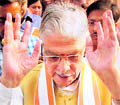 PAC chairman MM Joshi coming out after the meeting in New Delhi on Thursday
