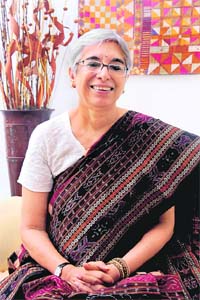 WRITER AND READER: Manju Kapur — Photo: Pradeep Tewari