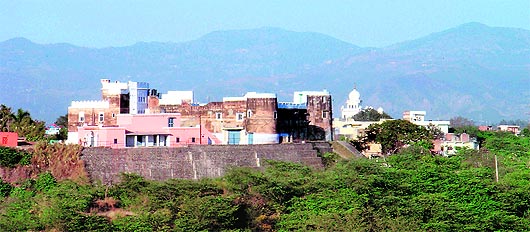 A view of the Bharatgarh Fort