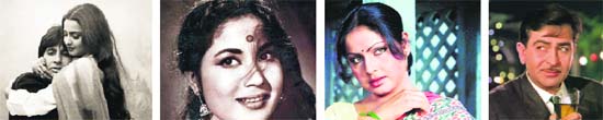 OLD IS GOLD: (L-R) Amitabh Bachchan & Rekha In Silsila, Meena Kumari, Rakhi and Raj Kapoor