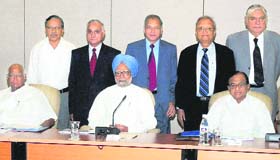 Prime Minister Manmohan Singh chairs a special meeting of the National Disaster Management Authority on nuclear safety in New Delhi on Wednesday