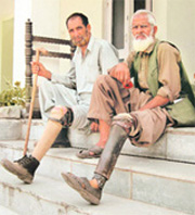 Faqir Mohammad (right) and Mohammad Sadiq of Shahpur village. 