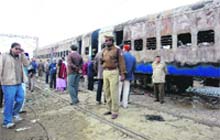 Samjhauta Express after the blasts at Panipat