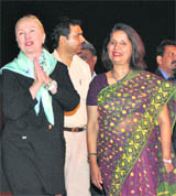 US Secretary of State Hillary Clinton (L) with Foreign Secretary Nirupama Rao in New Delhi on Monday. 