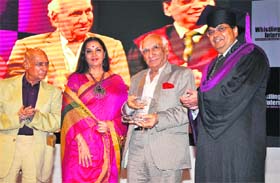 Flying high: (Extreme right) Subhash Ghai