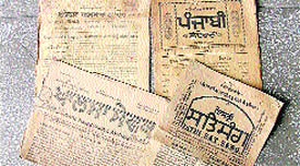 Over 100-year-old Punjabi newspapers are available in the library at Punjabi Bhawan in Ludhiana