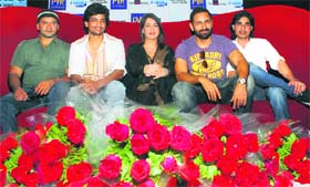 RIGHT PEOPLE: The cast and crew of the movie Sahi Dhandhe Galat Bande