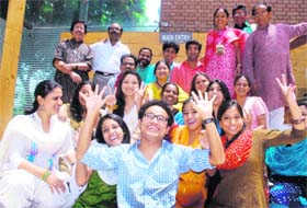 THE TEAM: Members of the group would stage the play Photo: S Chandan